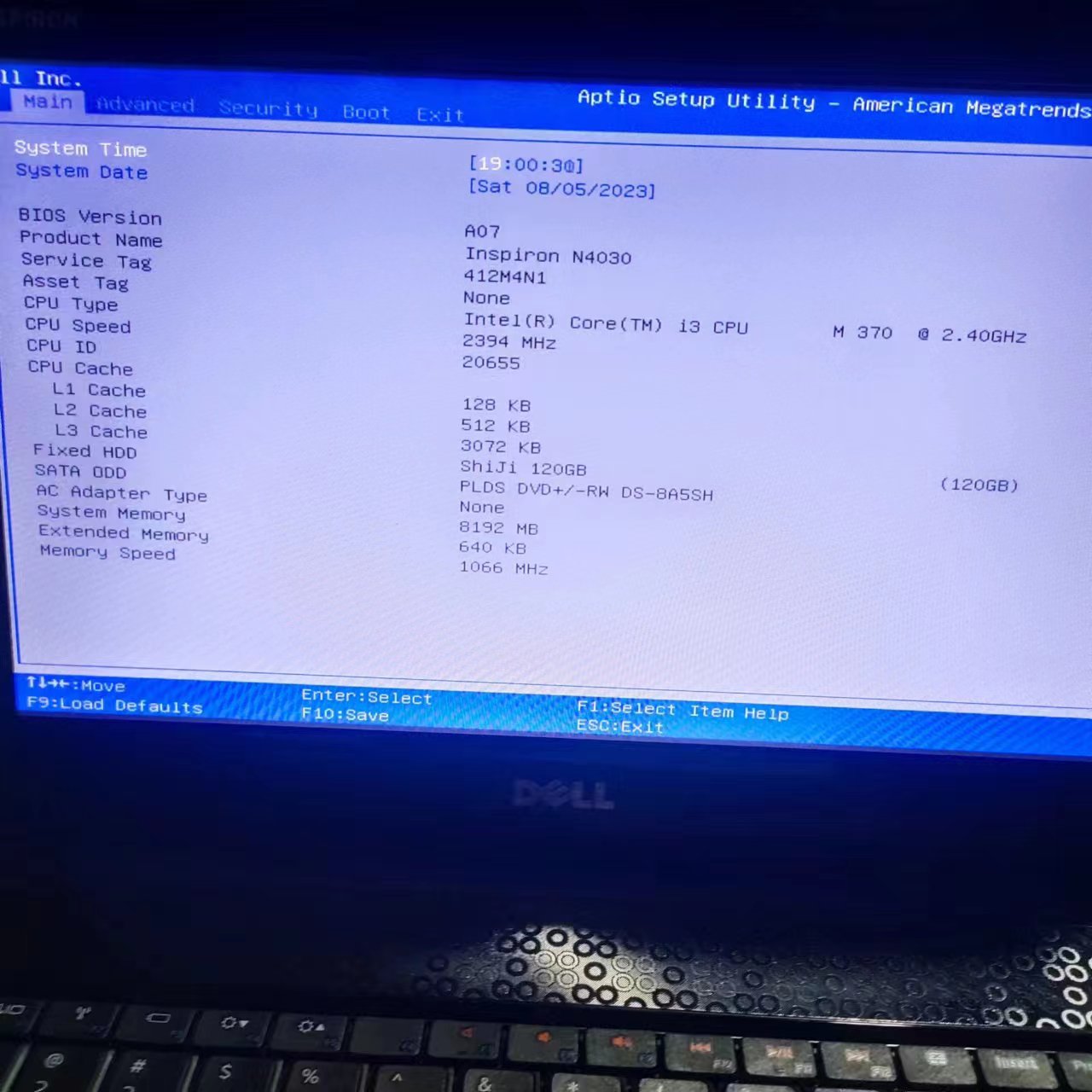 戴尔n4030 笔记本怎么通过bios设置u盘启动